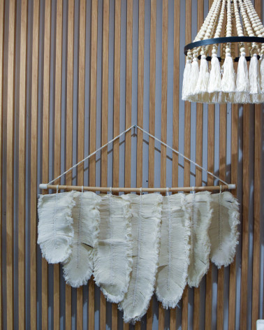 Boho style wall decoration from macrame - 1