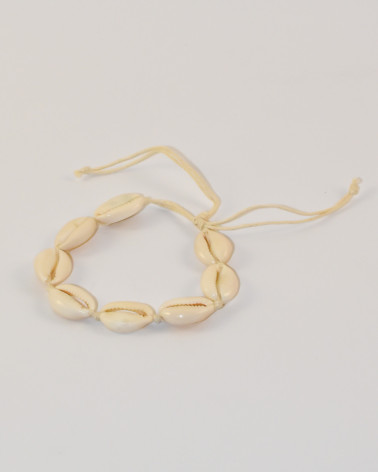 Bracelet with shells, light - 1