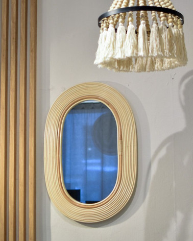 Mirror from ratan, Oval - 1